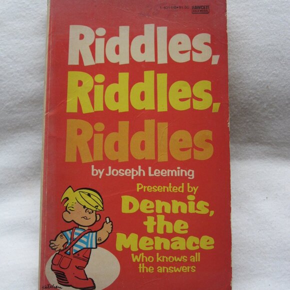 Accents | 1967 Dennis The Menace Riddles Riddles Riddles Pb Book | Poshmark